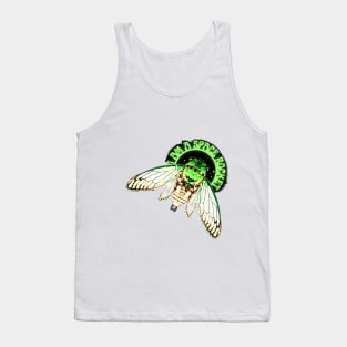 I AM A SPACE ROCKET! Emerald-green dragonflies decorations cicade fly glow bugs Tank Top